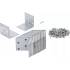 Connecteur d Angle avec Bourrelet 105x105x90x3 mm - Renforcé pour Assemblage Solide - BGS