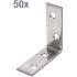 Jeu d Équerres pour Chaise 12 Pièces 40x40x15 mm - Acier Résistant - Renforcement et Stabilité - BGS