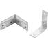 Jeu d Équerres pour Chaise 8 Pièces 60x60x20 mm - Acier Robuste - Montage Précis et Stable - BGS