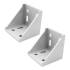 Connecteur d’Angle 80x80x60x2,5 mm - Acier, Résistant et Pratique - - BGS