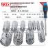 Assortiment de 111 Colliers Inoxydables - Sur Tableau - Résistants et Durables - BGS