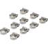 Colliers Inoxydables 10 x 16 mm - Lot de 10 Pièces - Résistants et Durables - - BGS