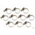 Colliers Inoxydables 12 x 20 mm - Lot de 10 Pièces - Résistants et Durables - BGS