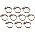 Colliers Inoxydables 10 pcs 30 x 45 mm - Résistants et Durables, Acier - D-Work