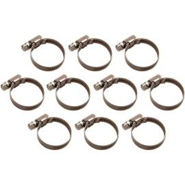 Colliers Inoxydables 10 pcs 30 x 45 mm - Résistants et Durables, Acier - D-Work