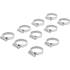 Colliers Inoxydables 10 pcs 20 x 32 mm - Résistants et Durables, Acier - D-Work