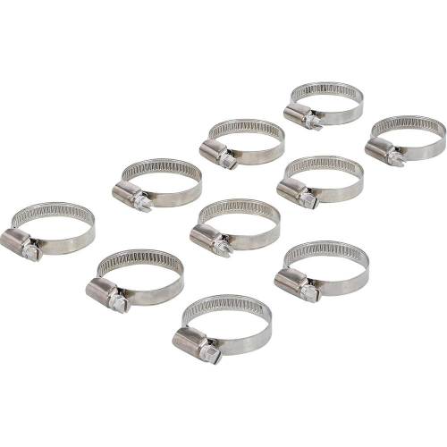 Lot de 10 Colliers Inoxydables 25x40 mm - Résistants et Durables - - BGS