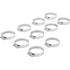 Lot de 10 Colliers Inoxydables 32 x 50 mm - Résistants et Durables - BGS