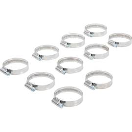Lot de 10 Colliers Inoxydables 32 x 50 mm - Résistants et Durables - BGS