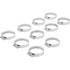Lot de 10 Colliers Inoxydables 32 x 50 mm - Résistants et Durables - BGS