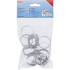 Colliers Inoxydables 10 pcs 20 x 32 mm - Résistants et Durables, Acier - D-Work