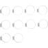 Colliers Inoxydables 10 pcs 40 x 60 mm - Résistants et Durables - Acier - D-Work