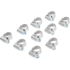 Colliers Inoxydables 8 x 12 mm - Lot de 10 pcs - Résistants et Durables, Acier, Pro - D-Work