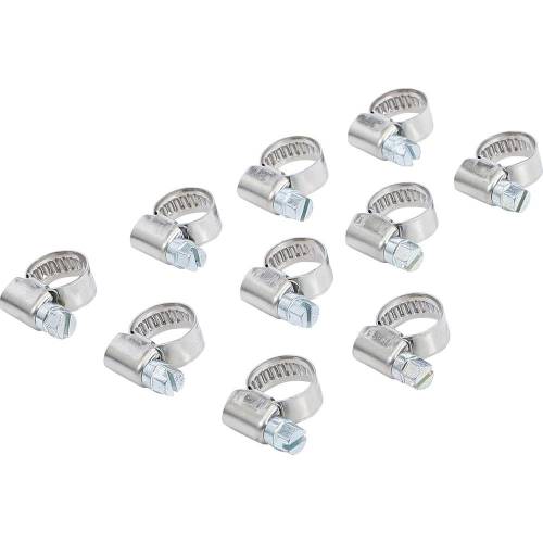 Colliers Inoxydables 8 x 12 mm - Lot de 10 Pièces - Résistants et Durables - BGS