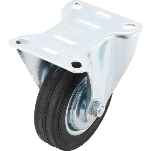 Roue Fixe Ø100 mm - Socle à Visser - Résistante et Polyvalente pour Mobilier et Équipements - BGS