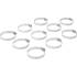 Colliers Inoxydables 10 pcs 50 x 70 mm - Résistants et Durables, Acier - D-Work