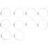 Colliers Inoxydables 10 pcs 60 x 80 mm - Résistants et Durables - Acier - D-Work