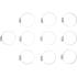 Colliers Inoxydables 10 pcs 50 x 70 mm - Résistants et Durables, Acier - D-Work
