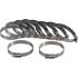 Colliers Inoxydables 10 pcs 50 x 70 mm - Résistants et Durables, Acier - D-Work