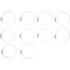 Colliers Inoxydables 10 pcs 60 x 80 mm - Résistants et Durables - Acier - D-Work