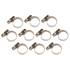 Colliers Inoxydables 8 x 12 mm - Lot de 10 Pièces - Résistants et Durables - BGS