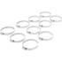 Colliers Inoxydables 10 pcs 60 x 80 mm - Résistants et Durables - Acier - D-Work