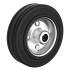 Roue Pleine en Caoutchouc Ø100 mm - Jantes en Acier - Résistante et Durable - BGS
