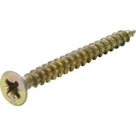 Vis Multifonctions Cruciforme PZ2 4 x 40 mm - Lot de 150 pcs - Acier Résistant et Polyvalent, Pro - D-Work