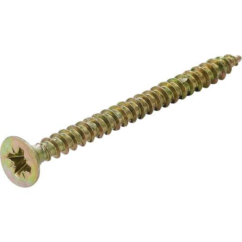 Vis Multifonctions Cruciforme PZ2 4x50 mm - Lot de 125 Pièces - Acier Résistant et Polyvalent - BGS