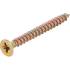Vis Multifonctions Cruciforme PZ2 4x40 mm - Lot de 150 Pièces - Acier Résistant et Polyvalent - BGS