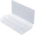 Cassette de Rangement pour Petites Pièces - 109 x 33 x 218 mm - Plastique Transparent - Organisation et Praticité - D-Work