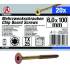 Vis Multifonctions Profil en T Torx T25 6 x 100 mm - Lot de 20 pcs - Fixation Polyvalente et Résistante - D-Work