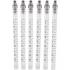 Tubes de Rechange avec Adaptateur - Lot de 6 - Compatible Art. 8101 - Précision et Fiabilité, Plastique - D-Work