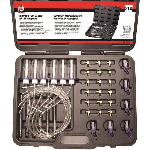 Testeur Common Rail - 24 Adaptateurs - Diagnostic Précis et Polyvalent - BGS