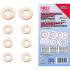 Assortiment de Joints en Cuivre pour Injecteur 551 pcs - Cuivre - Étanchéité Fiable et Durable - D-Work