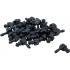 Jeu de Raccords Tuyau en Plastique en L - 30 pcs - Montage Facile et Étanchéité Fiable - D-Work
