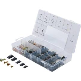 Assortiment d’Agrafes et Vis de Carrosserie 170 pièces - Acier, Résistantes et Pratiques - BGS