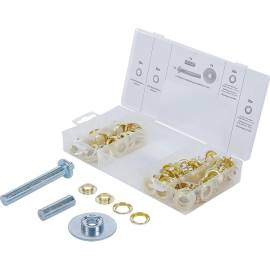 Assortiment d Installation d Œillets 103 Pièces - Dimensions 11x3.2x22.7 cm - Acier, Pratique et Complet - BGS