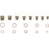 Assortiment de Bouchons de Vidange 534 pcs - Joints Cuivre - Réparation et Étanchéité Fiables, Pro - D-Work