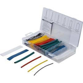 Assortiment de Gaines Thermo-Rétractables 100 pièces - Couleurs Variées - Protection et Isolation Électrique - BGS