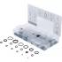 Assortiment de Joints Toriques D.3-22 mm - 225 pcs - Caoutchouc Résistant - Étanchéité Fiable - D-Work