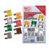 Assortiment de Fusibles Standard 92 Pièces - Largeur 11,2 cm, Hauteur 3,2 cm, Profondeur 22,8 cm - Sécurité et Protection - BGS
