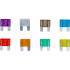 Assortiment de Fusibles Auto Maxi 24 pcs - Protection Électrique Fiable - Plastique - D-Work