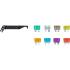 Assortiment de Fusibles Auto 97 pièces - Largeur 11,1 cm, Hauteur 3,1 cm, Profondeur 22,6 cm - Variété Complète pour Prote - BGS
