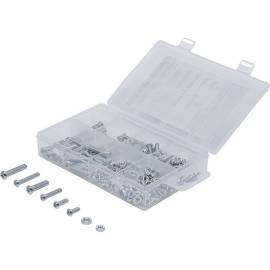 Assortiment de Vis et Écrous M4/M5 - 126 Pièces - Acier, Résistants et Polyvalents - - BGS
