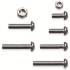 Assortiment de Vis et Écrous M4/M5 - 126 pcs - Acier, Résistants et Polyvalents - Pro - D-Work