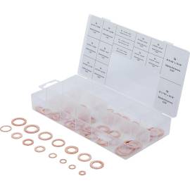 Assortiment de Joints d Étanchéité Cuivre 75 Pièces - En Pouces, Pour Bouchons de Vidange - Fiabilité et Étanchéité - BGS