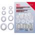 Assortiment de Joints d Étanchéité 300 pcs - Aluminium - Réparations Fiables et Durables, Pro - D-Work