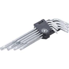 Jeu de Clés Allen Longues Profil en T Torx T10-T50 - 9 pcs - Acier Résistant et Précision d Assemblage - D-Work