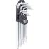 Jeu de Clés Allen Longues Profil en T Torx T10-T50 - 9 Pièces - Acier Résistant et Précision d Assemblage - BGS